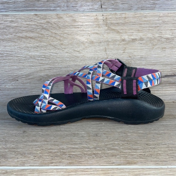 Chaco Women's Z/Cloud X2 Remix Poplin Berry Sport Outdoor Sandals Size 8 Purple - Picture 4 of 10